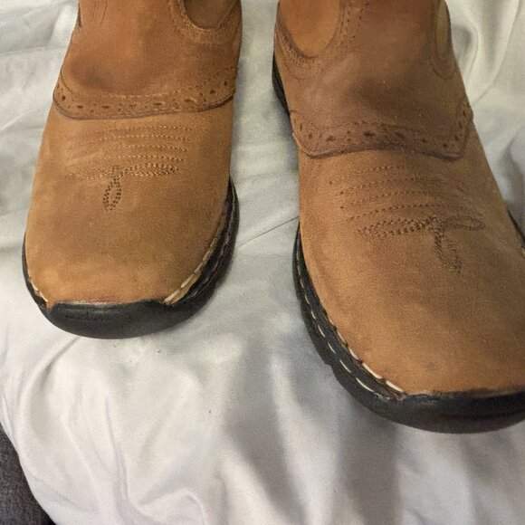 Women's Dan Post Leather Boots Size 8 Medium - Picture 4 of 8